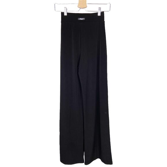 badblood Wide Leg High‎ Waisted Pant Korean Streetwear Brand Black Stretchy XS - Picture 6 of 10